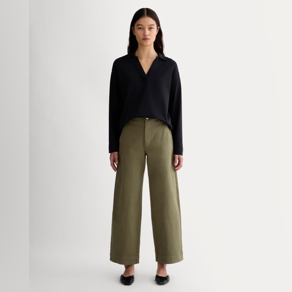 Everlane Pants - Everlane Utility Wide Leg Pant in Kalamata, Size 00